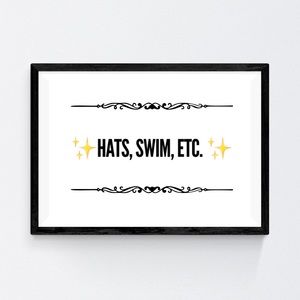 Hats, Swim, Accessories, Etc!
